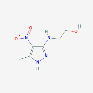 2-[(5-methyl-4-nitro-1H-pyrazol-3-yl)amino]ethanol