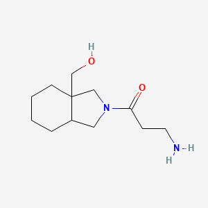 molecular formula C12H22N2O2 B1493190 3-amino-1-(3a-(hydroxymethyl)octahydro-2H-isoindol-2-yl)propan-1-one CAS No. 2097962-61-1