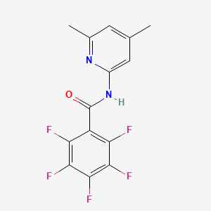 N-(4,6-dimethylpyridin-2-yl)-2,3,4,5,6-pentafluorobenzamide