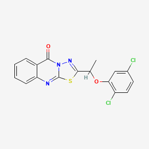 2-[1-(2,5-dichlorophenoxy)ethyl]-5H-[1,3,4]thiadiazolo[2,3-b]quinazolin-5-one