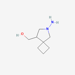 molecular formula C8H16N2O B1493193 (6-氨基-6-氮杂螺[3.4]辛-8-基)甲醇 CAS No. 2097955-97-8