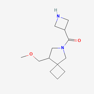 molecular formula C13H22N2O2 B1493194 氮杂环丁-3-基(8-(甲氧基甲基)-6-氮杂螺[3.4]辛-6-基)甲苯酮 CAS No. 2098000-71-4