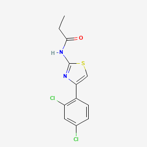 N-[4-(2,4-dichlorophenyl)-1,3-thiazol-2-yl]propanamide