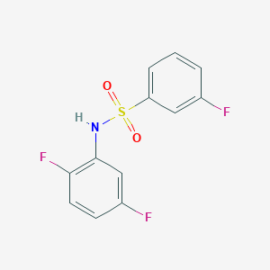 molecular formula C12H8F3NO2S B14931943 N-(2,5-difluorophenyl)-3-fluorobenzenesulfonamide 