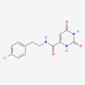 N-[2-(4-chlorophenyl)ethyl]-2,6-dioxo-1,2,3,6-tetrahydropyrimidine-4-carboxamide