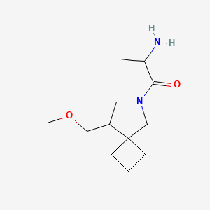 molecular formula C12H22N2O2 B1493195 2-Amino-1-(8-(methoxymethyl)-6-azaspiro[3.4]octan-6-yl)propan-1-one CAS No. 2097946-56-8