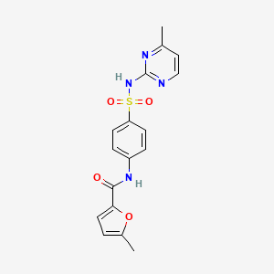 molecular formula C17H16N4O4S B14931958 5-methyl-N-{4-[(4-methylpyrimidin-2-yl)sulfamoyl]phenyl}furan-2-carboxamide 