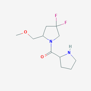 molecular formula C11H18F2N2O2 B1493196 4,4-Difluoro-2-(methoxymethyl)-1-prolylpyrrolidine CAS No. 2097952-71-9