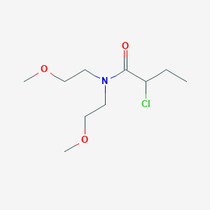 molecular formula C10H20ClNO3 B1493198 2-chloro-N,N-bis(2-methoxyethyl)butanamide CAS No. 2098001-67-1