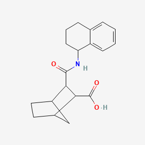 molecular formula C19H23NO3 B14931998 3-(1,2,3,4-Tetrahydronaphthalen-1-ylcarbamoyl)bicyclo[2.2.1]heptane-2-carboxylic acid 