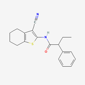 N-(3-cyano-4,5,6,7-tetrahydro-1-benzothiophen-2-yl)-2-phenylbutanamide