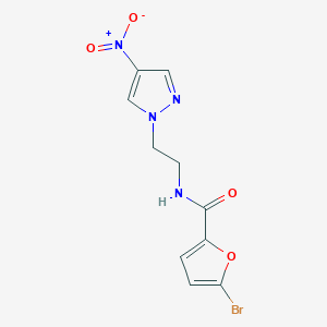 molecular formula C10H9BrN4O4 B14932017 5-bromo-N-[2-(4-nitro-1H-pyrazol-1-yl)ethyl]furan-2-carboxamide 