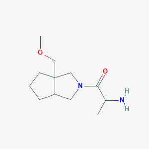 molecular formula C12H22N2O2 B1493204 2-amino-1-(3a-(methoxymethyl)hexahydrocyclopenta[c]pyrrol-2(1H)-yl)propan-1-one CAS No. 2097947-83-4