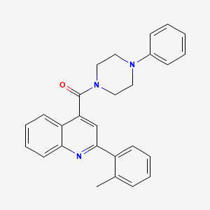 [2-(2-Methylphenyl)quinolin-4-yl](4-phenylpiperazin-1-yl)methanone