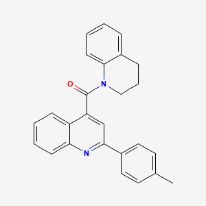 molecular formula C26H22N2O B14932048 3,4-dihydroquinolin-1(2H)-yl[2-(4-methylphenyl)quinolin-4-yl]methanone 