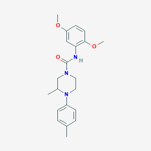 N-(2,5-dimethoxyphenyl)-3-methyl-4-(4-methylphenyl)piperazine-1-carboxamide