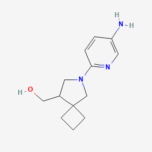 molecular formula C13H19N3O B1493205 （6-(5-氨基吡啶-2-基)-6-氮杂螺[3.4]辛-8-基）甲醇 CAS No. 2097955-94-5
