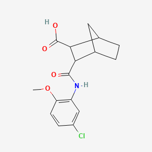 3-[(5-Chloro-2-methoxyphenyl)carbamoyl]bicyclo[2.2.1]heptane-2-carboxylic acid