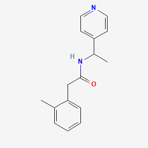 2-(2-methylphenyl)-N-[1-(pyridin-4-yl)ethyl]acetamide