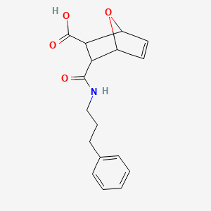 3-[(3-Phenylpropyl)carbamoyl]-7-oxabicyclo[2.2.1]hept-5-ene-2-carboxylic acid