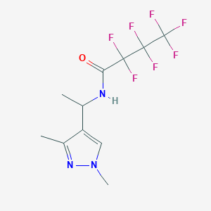 N-[1-(1,3-dimethyl-1H-pyrazol-4-yl)ethyl]-2,2,3,3,4,4,4-heptafluorobutanamide