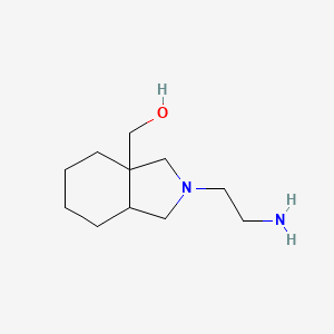 molecular formula C11H22N2O B1493213 (2-(2-aminoethyl)octahydro-3aH-isoindol-3a-yl)methanol CAS No. 2098108-28-0