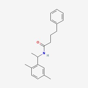 N-[1-(2,5-dimethylphenyl)ethyl]-4-phenylbutanamide