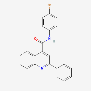 molecular formula C22H15BrN2O B14932143 N-(4-bromophenyl)-2-phenylquinoline-4-carboxamide 