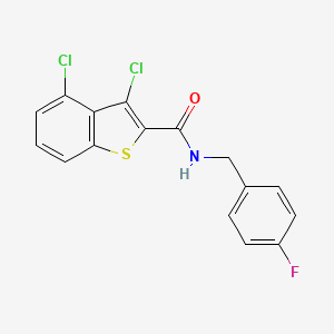 molecular formula C16H10Cl2FNOS B14932161 3,4-dichloro-N-(4-fluorobenzyl)-1-benzothiophene-2-carboxamide 