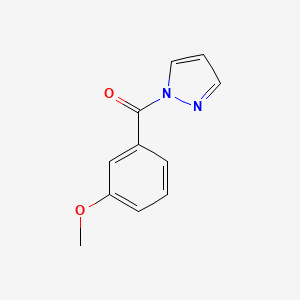 molecular formula C11H10N2O2 B14932170 (3-methoxyphenyl)(1H-pyrazol-1-yl)methanone 