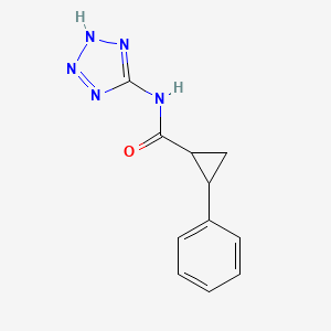 molecular formula C11H11N5O B14932177 2-phenyl-N-(1H-tetrazol-5-yl)cyclopropanecarboxamide 