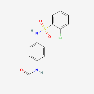 N-(4-{[(2-chlorophenyl)sulfonyl]amino}phenyl)acetamide