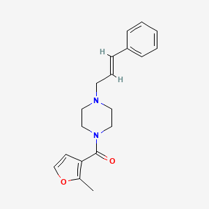 molecular formula C19H22N2O2 B14932199 (2-methylfuran-3-yl){4-[(2E)-3-phenylprop-2-en-1-yl]piperazin-1-yl}methanone 