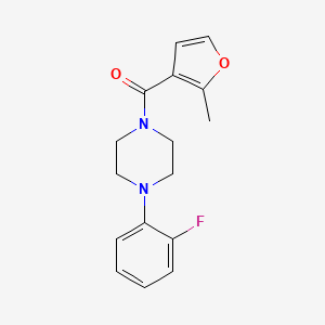 molecular formula C16H17FN2O2 B14932213 [4-(2-Fluorophenyl)piperazin-1-yl](2-methylfuran-3-yl)methanone 