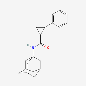 molecular formula C20H25NO B14932235 2-phenyl-N-(tricyclo[3.3.1.1~3,7~]dec-1-yl)cyclopropanecarboxamide 