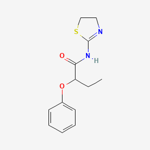 molecular formula C13H16N2O2S B14932237 N-(4,5-dihydro-1,3-thiazol-2-yl)-2-phenoxybutanamide 