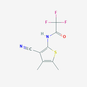 N-(3-cyano-4,5-dimethylthiophen-2-yl)-2,2,2-trifluoroacetamide