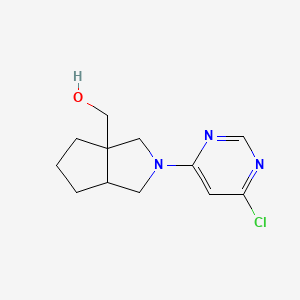 molecular formula C12H16ClN3O B1493225 (2-(6-chloropyrimidin-4-yl)hexahydrocyclopenta[c]pyrrol-3a(1H)-yl)methanol CAS No. 2098005-62-8