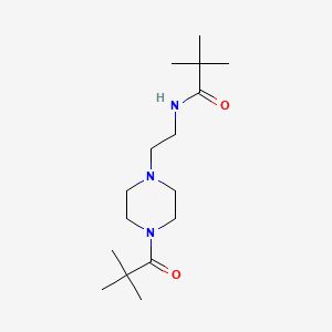 N-{2-[4-(2,2-dimethylpropanoyl)piperazin-1-yl]ethyl}-2,2-dimethylpropanamide