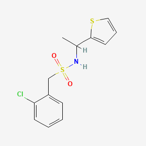 1-(2-chlorophenyl)-N-[1-(thiophen-2-yl)ethyl]methanesulfonamide