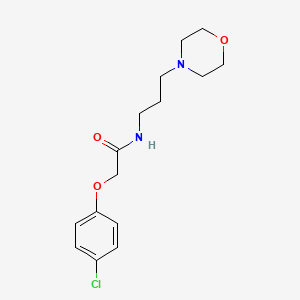 molecular formula C15H21ClN2O3 B14932270 2-(4-chlorophenoxy)-N-[3-(morpholin-4-yl)propyl]acetamide 