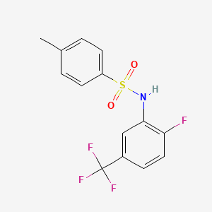 molecular formula C14H11F4NO2S B14932280 N-[2-fluoro-5-(trifluoromethyl)phenyl]-4-methylbenzenesulfonamide 