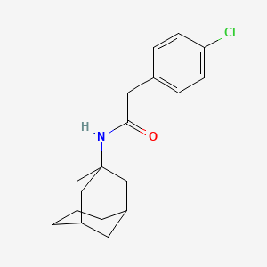 molecular formula C18H22ClNO B14932292 N-(Adamantan-1-YL)-2-(4-chlorophenyl)acetamide 