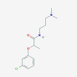 molecular formula C14H21ClN2O2 B14932298 2-(3-chlorophenoxy)-N-[3-(dimethylamino)propyl]propanamide 