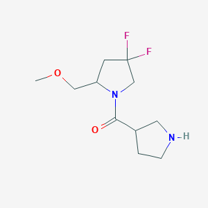 (4,4-Difluoro-2-(methoxymethyl)pyrrolidin-1-yl)(pyrrolidin-3-yl)methanone