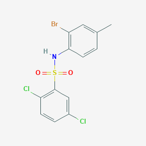 molecular formula C13H10BrCl2NO2S B14932318 N-(2-bromo-4-methylphenyl)-2,5-dichlorobenzenesulfonamide 