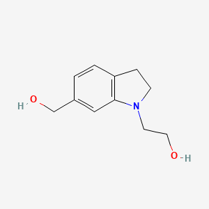 molecular formula C11H15NO2 B1493235 2-(6-(Hydroxymethyl)indolin-1-yl)ethan-1-ol CAS No. 2098067-30-0