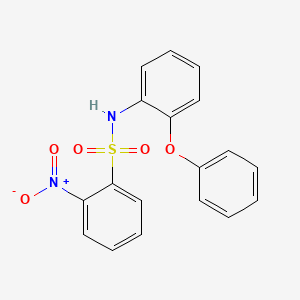 molecular formula C18H14N2O5S B14932352 2-nitro-N-(2-phenoxyphenyl)benzenesulfonamide 