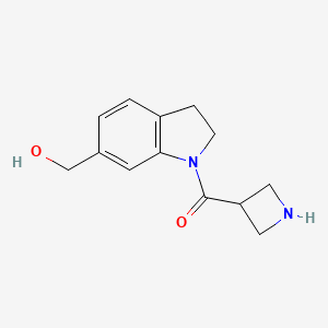 Azetidin-3-yl(6-(hydroxymethyl)indolin-1-yl)methanone