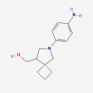 molecular formula C14H20N2O B1493237 (6-(4-Aminophenyl)-6-azaspiro[3.4]octan-8-yl)methanol CAS No. 2097985-60-7